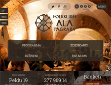 Tablet Screenshot of folkklubs.lv